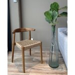 Uniqka - soa - chaise en teck massif et corde synthtique