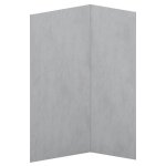 Lot de 2 panneaux muraux de douche effet bton cir en aluminium avec profils - l90 x l120 x h210 cm ...