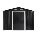 Vente - unique - abri de jardin métal en acier galvanisé gris 8 m² - manso Vente - unique - abri de jardin métal en acier galvanisé gris 8 m² - manso