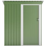 Vente - unique - abri de jardin m�tal en acier galvanis� vert sauge - 1, 39 m� - biron