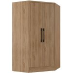 Vente - unique - armoire d'angle 2 portes - l101 cm - coloris : naturel - aurali
