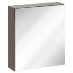 Vente - unique - armoire de toilette avec miroir - gris - l50 x h55 cm - molly