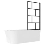 Vente - unique - baignoire douche blanche avec pare baignoire pivotant - 201 l - angle droit - ponticola ... Vente - unique - baignoire douche blanche avec pare baignoire pivotant - 201 l - angle droit - ponticola ...