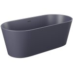 Vente - unique - baignoire �lot ovale - 255l - 159 x 74 x 56 cm - bleu mat - acrylique - luzeca