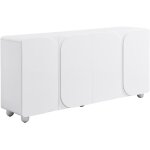 Vente - unique - buffet avec 4 portes en mdf - blanc - yeldinia Vente - unique - buffet avec 4 portes en mdf - blanc - yeldinia