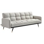 Vente - unique - canapé 3 places convertible en tissu beige rorema Vente - unique - canapé 3 places convertible en tissu beige rorema
