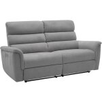 Vente - unique - canapé 3 places relax électrique en tissu gris cartasia Vente - unique - canapé 3 places relax électrique en tissu gris cartasia