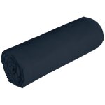 Vente - unique - drap housse en lin et coton 57 fils / cm² - 140 x 190 cm - bonnet 30 cm - bleu nuit ... Vente - unique - drap housse en lin et coton 57 fils / cm² - 140 x 190 cm - bonnet 30 cm - bleu nuit ...