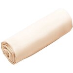Vente - unique - drap housse percale de coton 80 fils / cm� - 140 x 190 cm - bonnet 30 cm - beige - bellimi ...