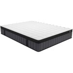 Vente - unique - matelas 160 x 200 cm hybride ressorts ensach�s 7 zones et gel � m�moire de forme �p. ...