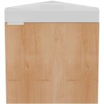 Vente - unique - meuble lave - main d'angle suspendu naturel clair - 56 cm - manodo