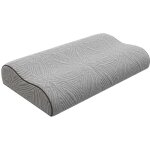 Vente - unique - oreiller ergonomique ferme � m�moire de forme d�houssable 38 kg / m� - 40 x 60 - gris ...