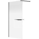 Vente - unique - paroi de douche � l'italienne brume avec porte serviette et �tag�res - 120 x 200 cm ...