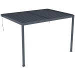 Vente - unique - pergola adoss�e bioclimatique en aluminium avec lames orientables 11, 85 m� - mandello ...