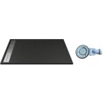 Vente - unique - receveur extra - plat à poser ou à encastrer découpable en résine smc avec siphon - ... Vente - unique - receveur extra - plat à poser ou à encastrer découpable en résine smc avec siphon - ...