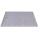 Vente - unique - receveur extra - plat  poser ou  encastrer dcoupable en rsine smc - effet terrazzo ...