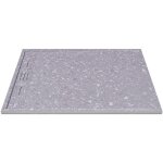 Vente - unique - receveur extra - plat � poser ou � encastrer d�coupable en r�sine smc - effet terrazzo ...