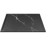 Vente - unique - receveur extra - plat  poser ou  encastrer dcoupable en rsine smc - noir marbr ...