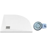 Vente - unique - receveur extra - plat � poser ou � encastrer d�coupable en r�sine smc en quart de cercle ...