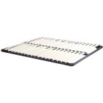 Vente - unique - sommier cadre � lattes 180 x 200 cm - 2x19 lattes - sans pieds - noir - kalista de ysm�e ...