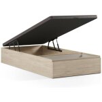 Vente - unique - sommier coffre avec tiroir 90 x 200 cm - naturel clair - hestia de ysme