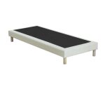 Vente - unique - sommier dco tapissier 90 x 190 cm - beige - kozani de ysme