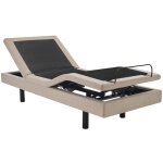 Vente - unique - sommier lectrique de relaxation dco - 80 x 200 cm - tissu - beige - alpana de ysme ...