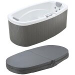 Vente - unique - spa 2 places blanc perl avec bche - 14 jets - l210 x p110 x h74 cm - systme balboa ...