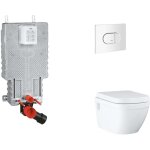 Uniset - set bti - support, cuvette, abattant softclose, plaque de dclenchement arena cosmopolitan, ...
