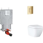 Uniset - set b�ti - support, cuvette, abattant softclose, plaque de d�clenchement skate cosmopolitan, ...