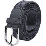 Unisexe tissu �lastique ceinture �lastique tress�e stretch belt ceinture �tirable pour les hommes et ...