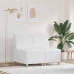 Unit de sofa modulaire sans accoudoirs 2 pcs blanc vidaxl