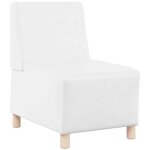 Unité de sofa modulaire sans accoudoirs blanc 55 x 74 x 82 cm vidaxl Unité de sofa modulaire sans accoudoirs blanc 55 x 74 x 82 cm vidaxl