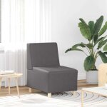 Unit de sofa modulaire sans accoudoirs gris 55 x 74 x 82 cm vidaxl