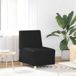 Unit� de sofa modulaire sans accoudoirs noir 55 x 74 x 82 cm vidaxl
