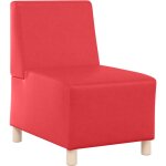 Unit de sofa modulaire sans accoudoirs rouge 55 x 74 x 82 cm vidaxl