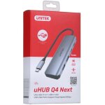 Unitek - hub usb - c 4 - en - 1 uhub q4 next avec transfert de donnes rapide (h1107q)