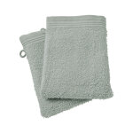 Lot de 2 gants de toilette 'spa' 15 x 21 cm / 400 gr / m - couleur: 'spa' cladon