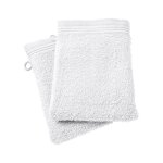 Univers decor - lot de 2 gants de toilette 'spa' 15 x 21 cm / 400 gr / m - couleur: 'spa' neige