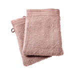 Lot de 2 gants de toilette 'spa' 15 x 21 cm / 400 gr / m² - couleur: 'spa' vieux rose Lot de 2 gants de toilette 'spa' 15 x 21 cm / 400 gr / m² - couleur: 'spa' vieux rose