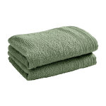 Lot de 2 serviettes invit 'spa' 30 x 50 cm / 400 gr / m - couleur: 'spa' romarin