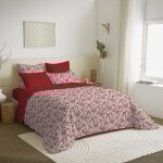 Univers decor - pack complet housse de couette réversible pour lit 160 x 200 cm bérengère rouge Univers decor - pack complet housse de couette réversible pour lit 160 x 200 cm bérengère rouge