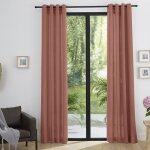 Univers decor - paire de rideaux tamisant à ?illets effet lin 'moonlight' rose boisé Univers decor - paire de rideaux tamisant à ?illets effet lin 'moonlight' rose boisé