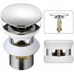 Fitags - universel bonde lavabo avec trop - plein pop - up automatique push open click clack pour salle ... Fitags - universel bonde lavabo avec trop - plein pop - up automatique push open click clack pour salle ...