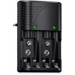 Universel chargeur de piles aa / aaa / 9v, rapide chargeur 6802 pour aa / aaa ni - mh ou 9v piles rechargeable ...