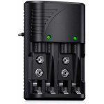 Universel chargeur de piles aa / aaa / 9v, rapide chargeur 6802 pour aa / aaa ni - mh ou 9v piles rechargeable ...