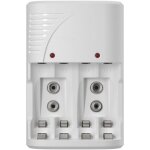 Universel direct chargeur de piles rechargeables pour aa / aaa et 9v, chargeur piles pour aa aaa ni - ...