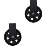 Uonlytech 2 pièces 50mm accessoires d'éclairage suspension poulie roue appliques murales noires lampe ... Uonlytech 2 pièces 50mm accessoires d'éclairage suspension poulie roue appliques murales noires lampe ...