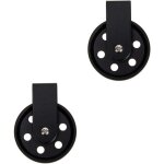 Uonlytech 2 pi�ces 50mm accessoires d'�clairage suspension poulie roue appliques murales noires lampe ...