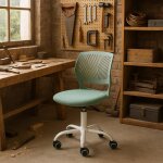 Urban meuble - chaise de atelier de laboratoire aqua, hauteur rglable, rotation  360 degrs, roulettes ...